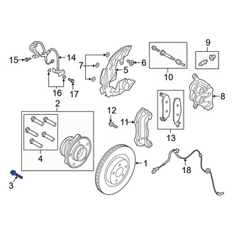 Ford OE - Axle Hub Mounting Bolt