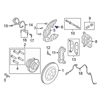 Ford OE - Brake Dust Shield Bolt