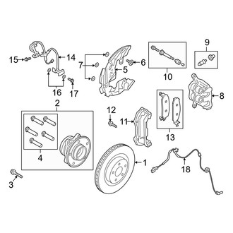 Ford OE - Front Suspension - Brake Components (RWD)