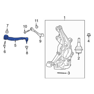 Ford OE - Front Left Rearward Suspension Control Arm