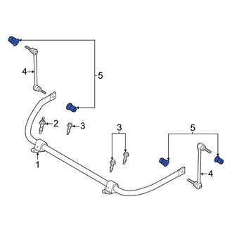 Ford OE - Front Suspension Stabilizer Bar Link Nut
