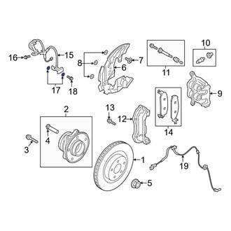 Ford OE - Brake Hydraulic Hose Caliper Bolt Washer