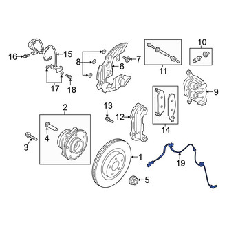 Ford OE - Front ABS Wheel Speed Sensor