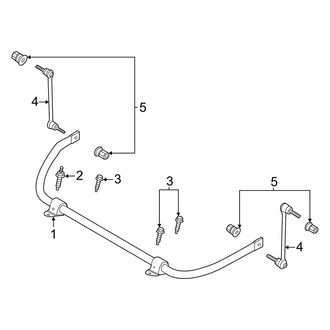 Ford OE - Front Suspension - Stabilizer Bar & Components (AWD)