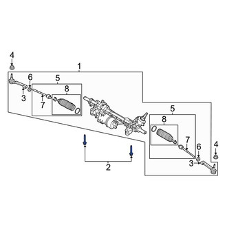 Ford OE - Rack and Pinion Bolt