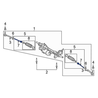 Ford OE - Inner Steering Tie Rod End