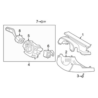 Ford OE - Steering Column - Shroud, Switches & Levers (Tilt Only)