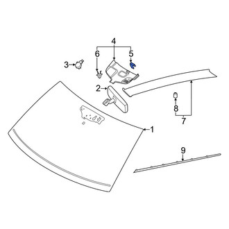 Ford OE - Interior Rear View Mirror Cover Clip