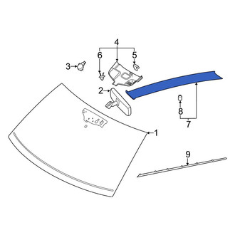 Ford OE - Front Left Windshield Molding
