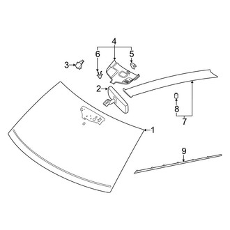 Ford OE - Windshield - Moldings