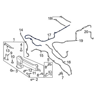 Ford OE - Front Windshield Washer Hose
