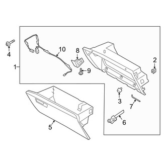 Ford OE - Instrument Panel - Glove Box
