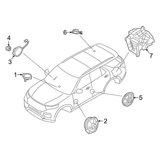 Ford OE - Instrument Panel - Sound System (Speakers)