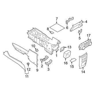 Ford OE - Front Console (Lower)