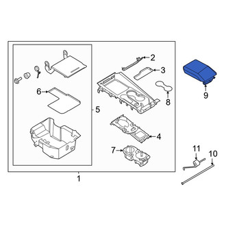 Ford OE - Upper Console Lid