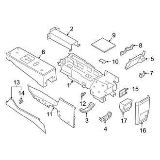 Ford OE - Front Console (Lower)
