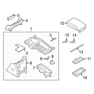 Ford OE - Front Console (Upper)