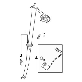 Ford OE - Restraint Systems - Third Row Seat Belts