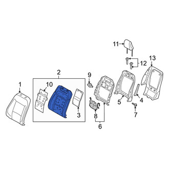 Ford OE - Front Left Seat Back Cushion