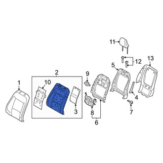 Ford OE - Front Right Seat Back Cushion