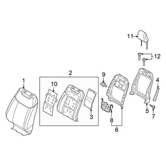 Ford OE - Seats & Tracks - Driver Seat Components (Seat Back)