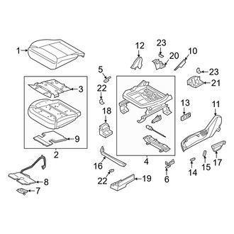 Ford OE - Seats & Tracks - Passenger Seat Components (Seat Cushion)