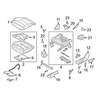 Ford OE - Seats & Tracks - Driver Seat Components (Seat Cushion)