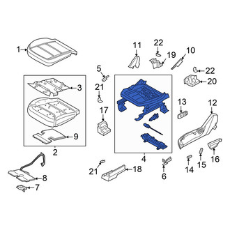 Ford OE - Front Left Seat Track