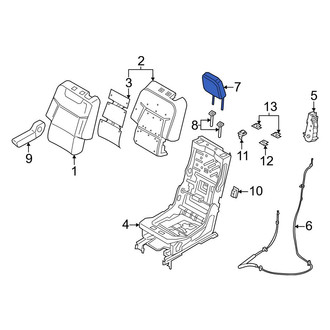 Ford OE - Center Right Headrest