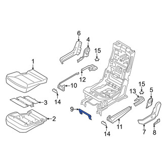 Ford OE - Center Outer Seat Frame Trim Panel