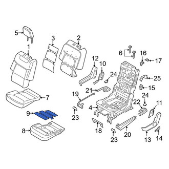 Ford OE - Center Lower Seat Heater Pad