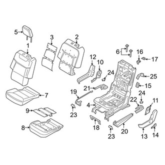 Ford OE - Seats & Tracks - Second Row Seats (Outer Seats, With Center Armrest)