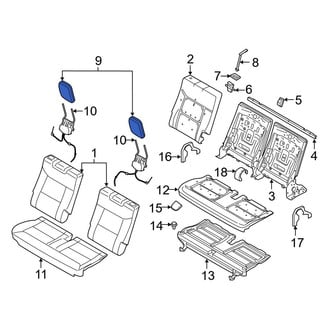 Ford OE - Rear Headrest
