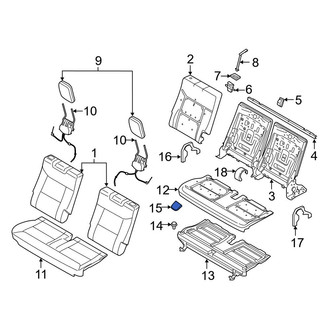 Ford OE - Rear Left Seat Trim Panel