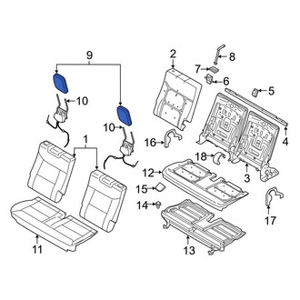 Ford OE - Rear Headrest