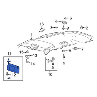 Ford OE - Left Sun Visor