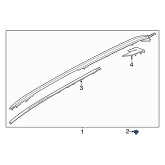 Ford OE - Roof Luggage Carrier Side Rail Nut