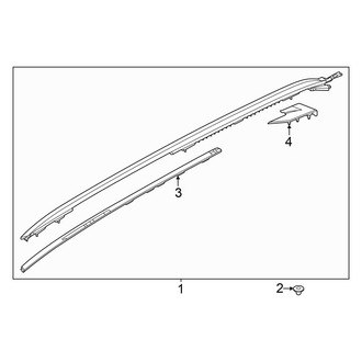 Ford OE - Roof Rack (Fixed Glass Panoramic Roof), (Active / Platinum / ST / ST-Line / Tremor)