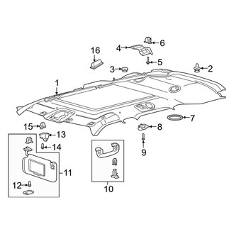 Ford OE - Roof - Interior Trim (Electric Glass Panoramic Roof)
