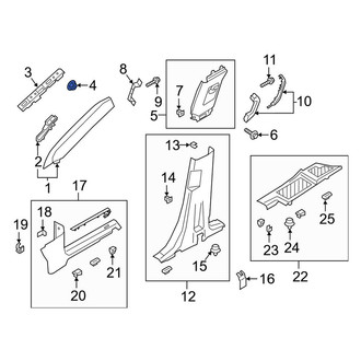Ford OE - Headliner Nut