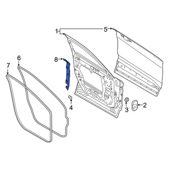 Ford OE - Rear Left Rearward Door Shell Seal