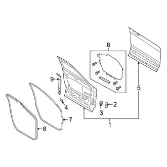 Ford OE - Front Door - Door & Components