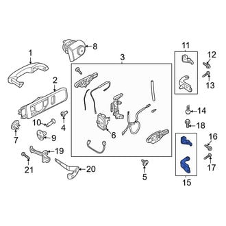 Ford OE - Front Left Lower Door Hinge