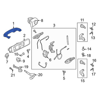 Ford OE - Front Left Outer Exterior Door Handle