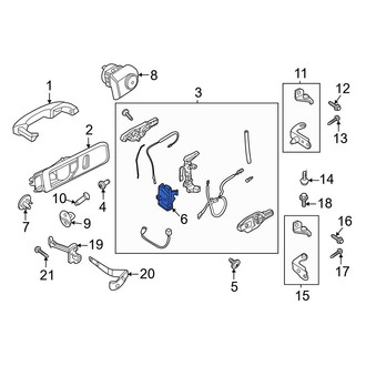 Ford OE - Front Left Door Latch Assembly