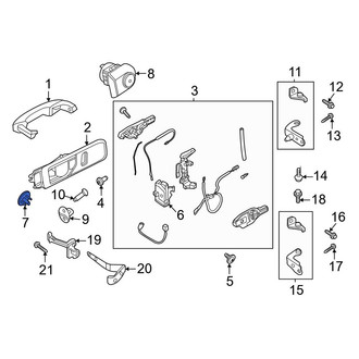 Ford OE - Front Left Exterior Door Handle Cover