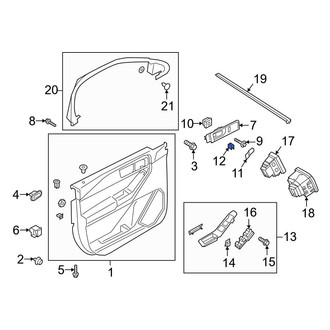 Ford OE - Interior Door Handle Clip