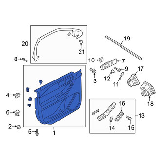 Ford OE - Front Right Inner Door Interior Trim Panel