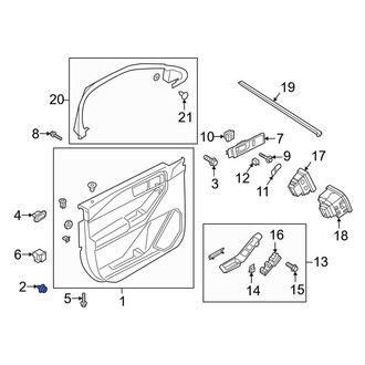 Ford OE - Door Interior Trim Panel Retainer