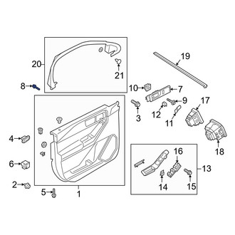 Ford OE - Interior Door Handle Screw